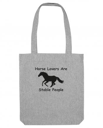 Horse Lover Black Design Heather Grey