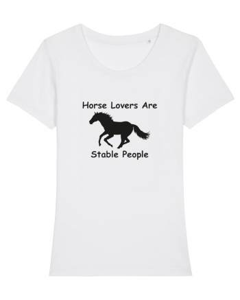 Horse Lover Black Design White