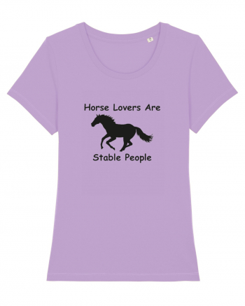 Horse Lover Black Design Lavender Dawn