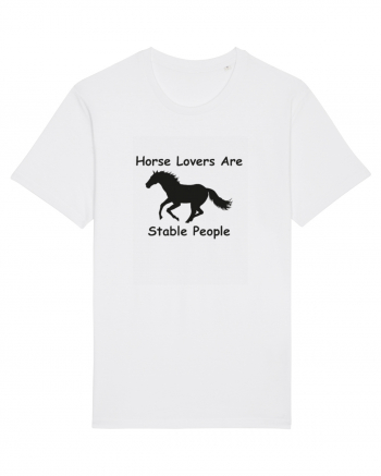 Horse Lover Black Design White