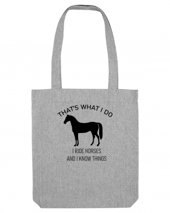 I Ride Horses Design Heather Grey