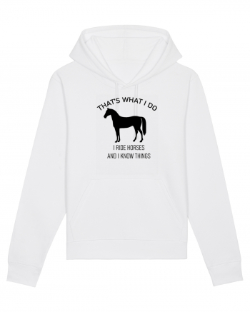 I Ride Horses Design White