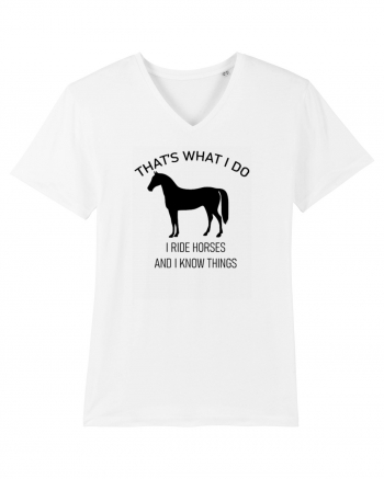 I Ride Horses Design White