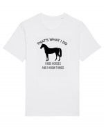 I Ride Horses Design Tricou mânecă scurtă Unisex Rocker