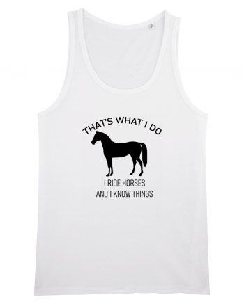 I Ride Horses Design White