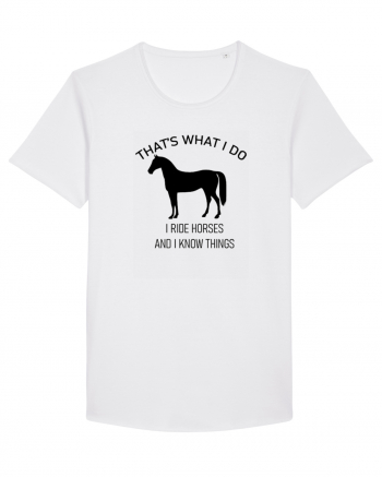 I Ride Horses Design White