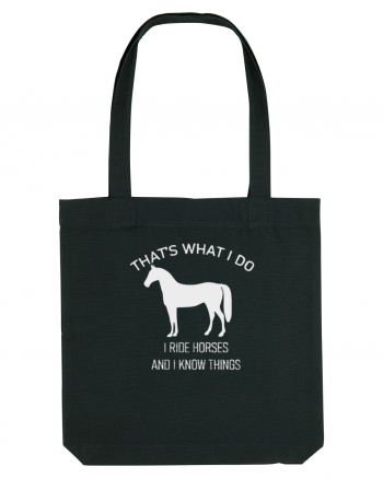 I Ride Horses Grey Design Black