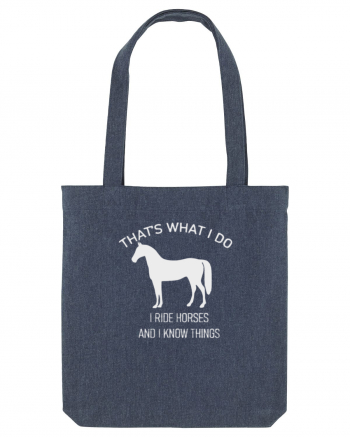 I Ride Horses Grey Design Midnight Blue