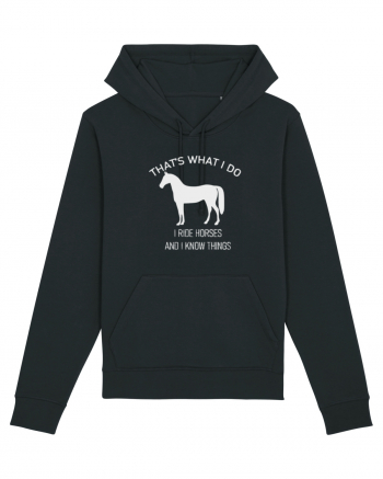 I Ride Horses Grey Design Black