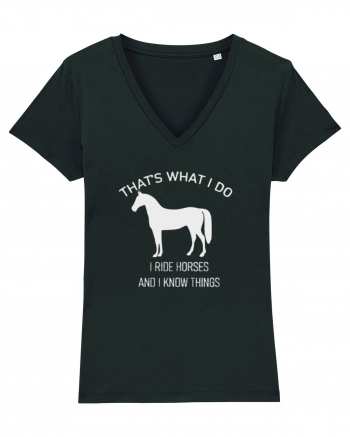 I Ride Horses Grey Design Black