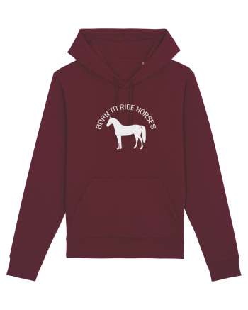 Born to Ride Grey Design Burgundy