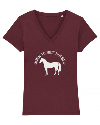 Born to Ride Grey Design Burgundy