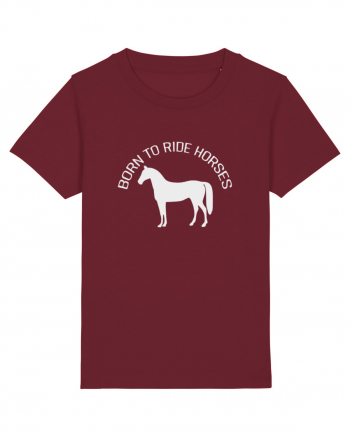 Born to Ride Grey Design Burgundy