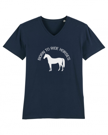 Born to Ride Grey Design French Navy