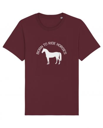 Born to Ride Grey Design Burgundy