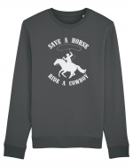 Save a horse Grey Design Bluză mânecă lungă Unisex Rise