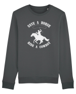 Save a horse Grey Design Bluză mânecă lungă Unisex Rise