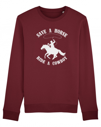 Save a horse Grey Design Burgundy