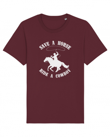 Save a horse Grey Design Burgundy