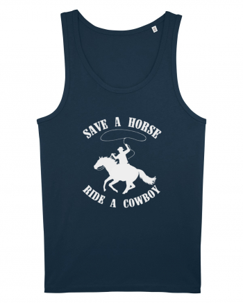 Save a horse Grey Design Navy