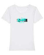 simple moments Tricou mânecă scurtă guler larg fitted Damă Expresser