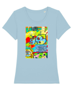 El, prietenul meu Tricou mânecă scurtă guler larg fitted Damă Expresser