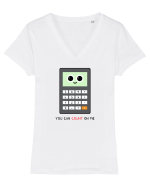 You can COUNT on me Tricou mânecă scurtă guler V Damă Evoker