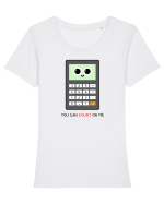 You can COUNT on me Tricou mânecă scurtă guler larg fitted Damă Expresser