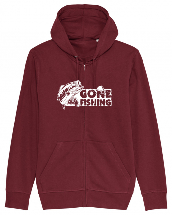 Gone Fishing Burgundy