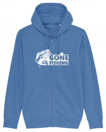 Gone Fishing Bright Blue