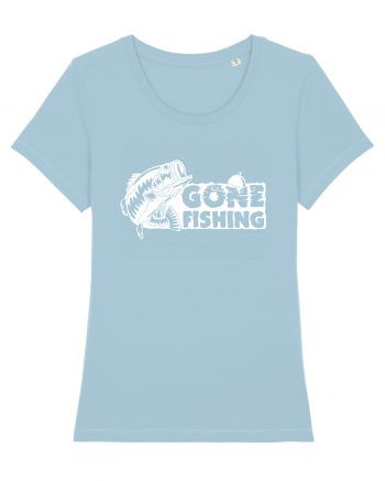 Gone Fishing Sky Blue