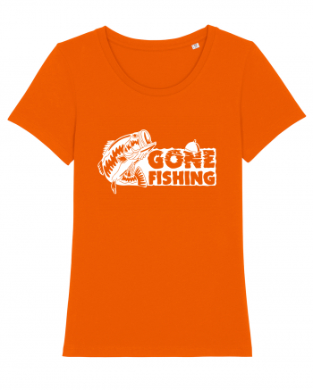 Gone Fishing Bright Orange