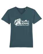 Gone Fishing Tricou mânecă scurtă guler V Bărbat Presenter