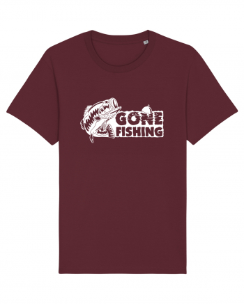 Gone Fishing Burgundy