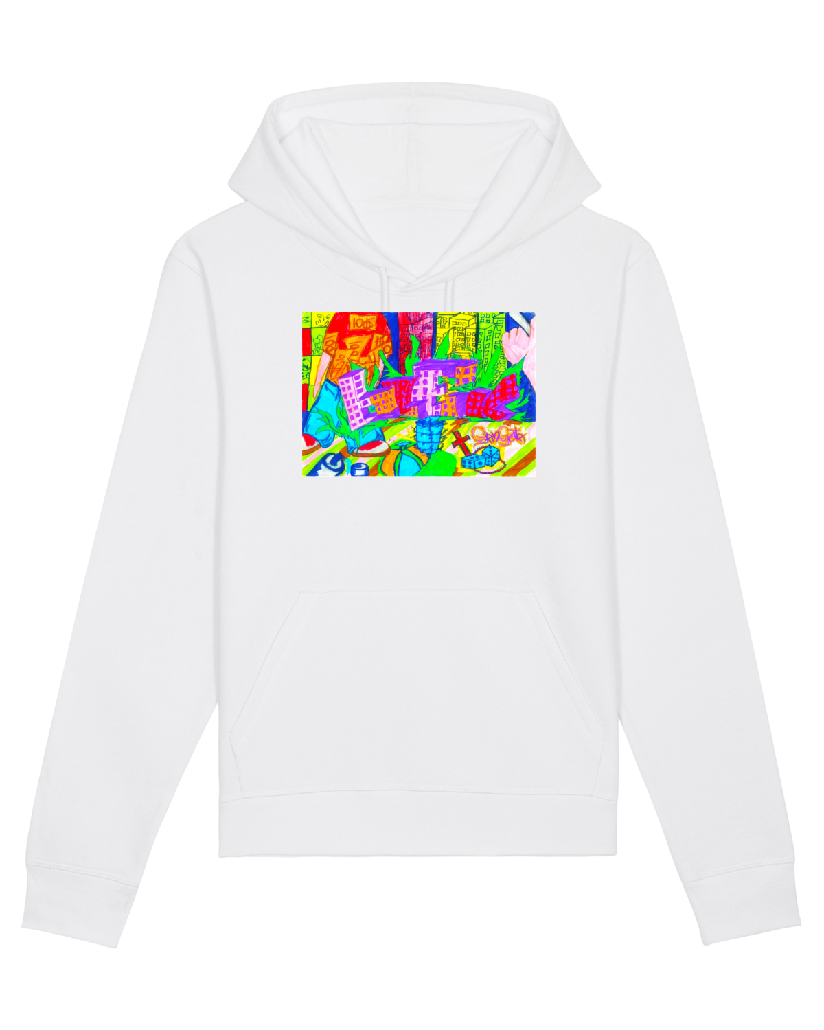 Hanorac Unisex Drummer White