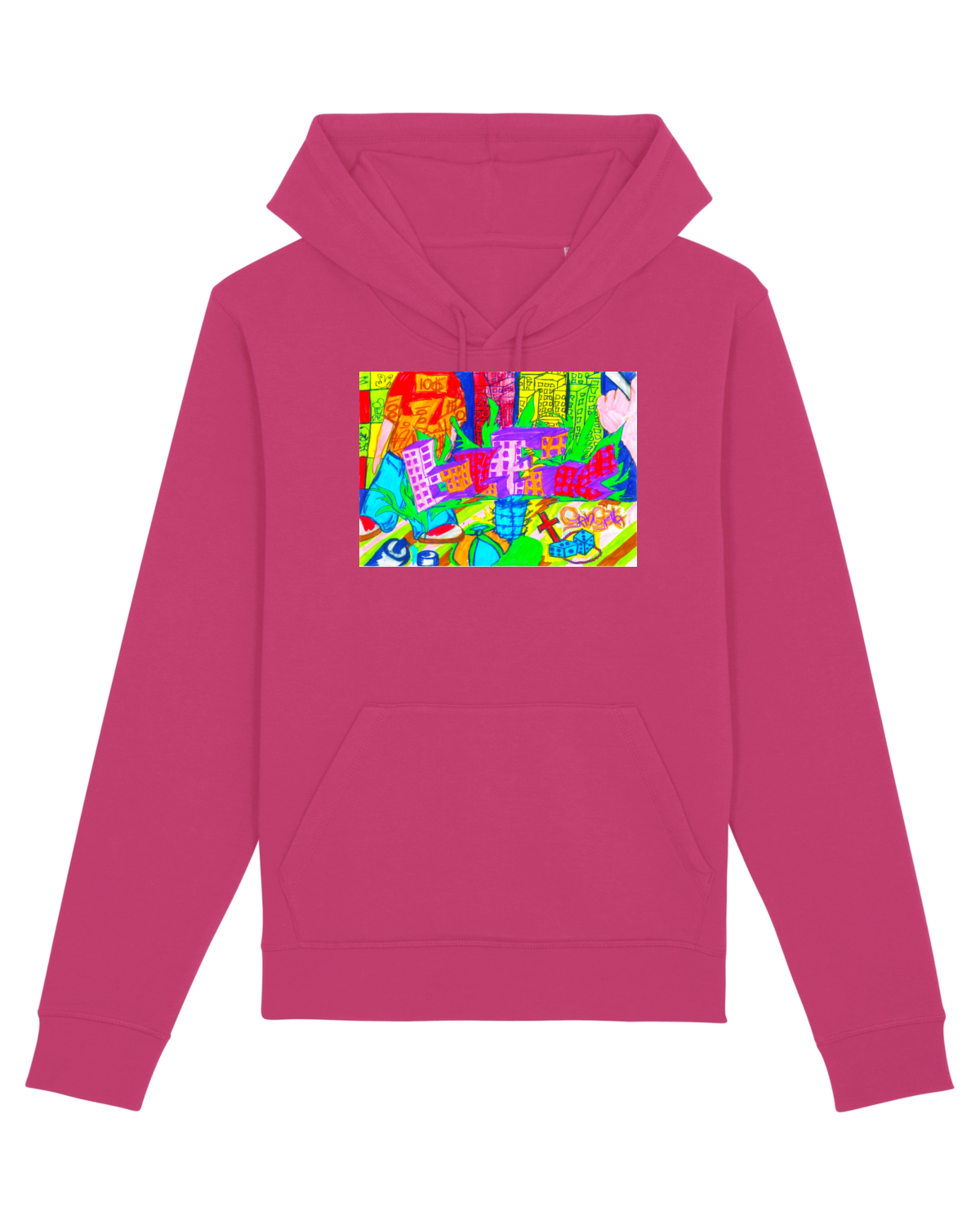 Hanorac Unisex Drummer Raspberry