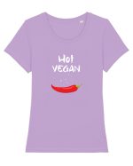 HOT VEGAN Tricou mânecă scurtă guler larg fitted Damă Expresser