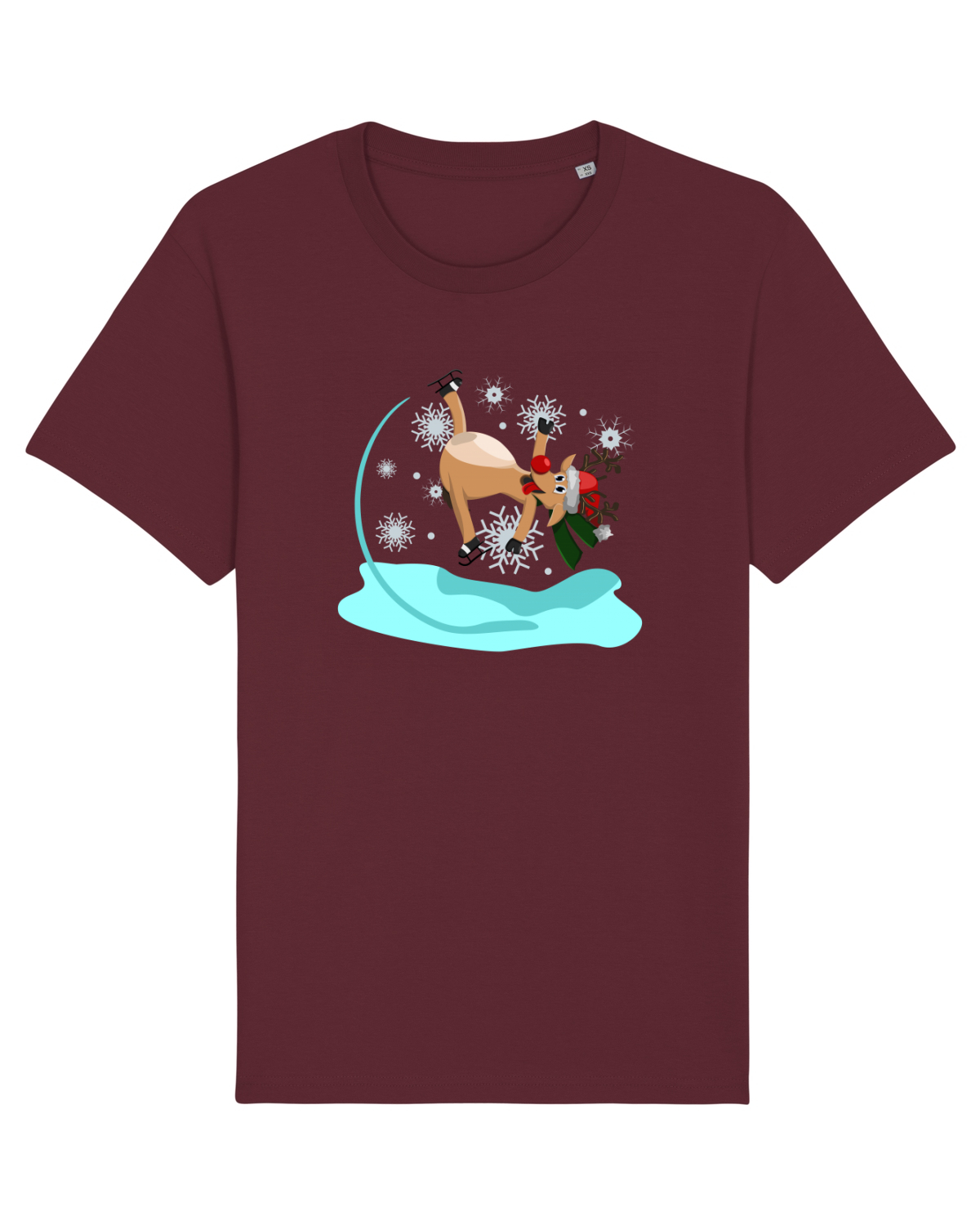 Tricou mânecă scurtă Unisex Rocker Burgundy