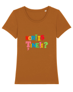 Nu va suparati. Mortis tineti? Tricou mânecă scurtă guler larg fitted Damă Expresser