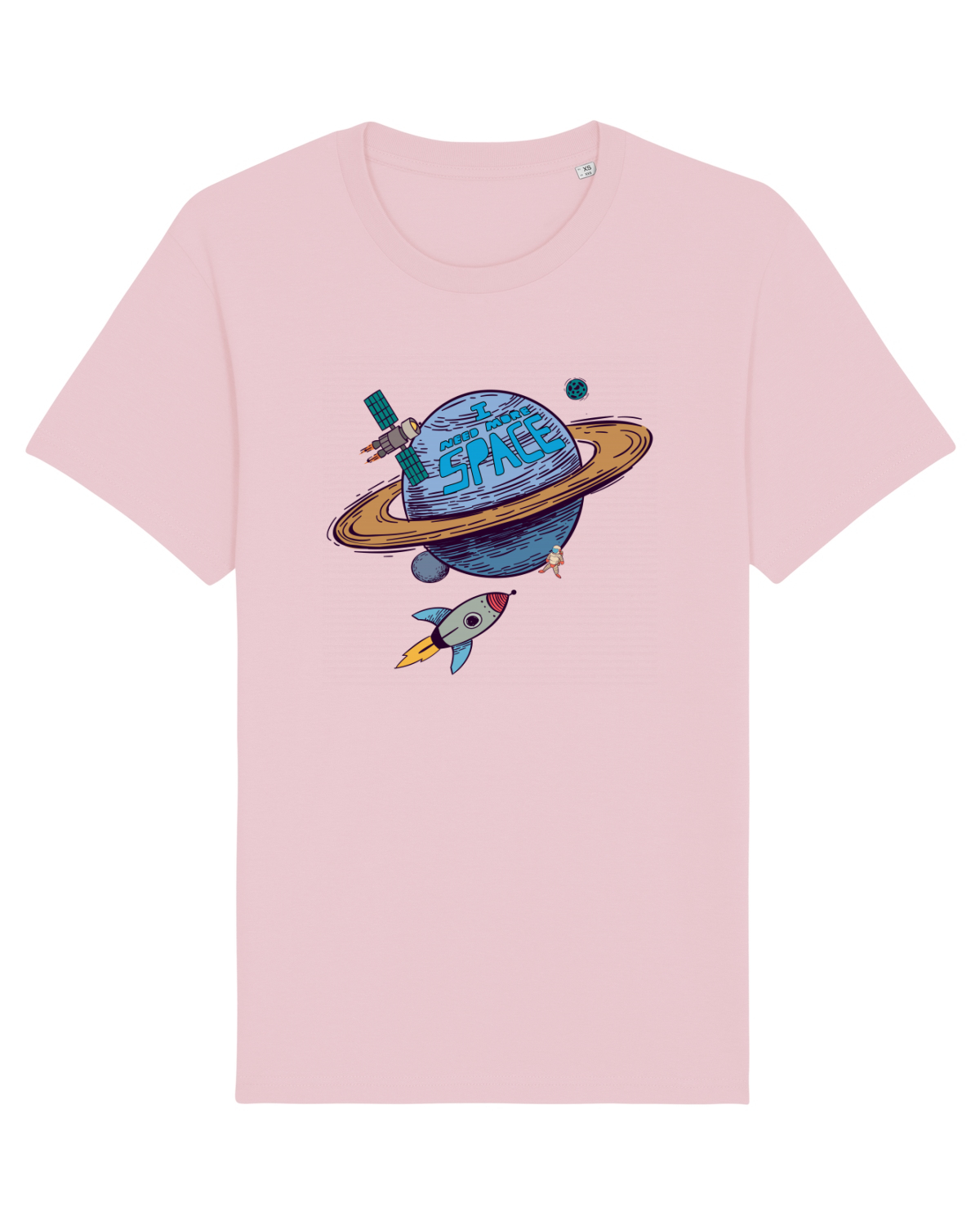 Tricou mânecă scurtă Unisex Rocker Cotton Pink