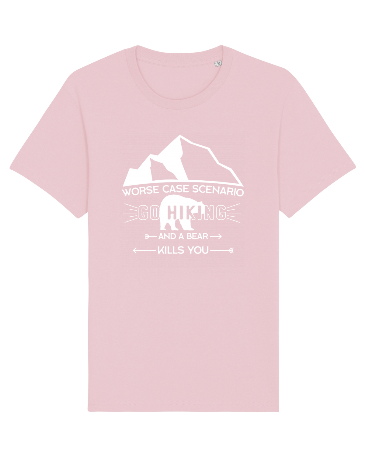 Tricou mânecă scurtă Unisex Rocker Cotton Pink