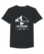 Go Hiking Tricou mânecă scurtă guler larg Bărbat Skater