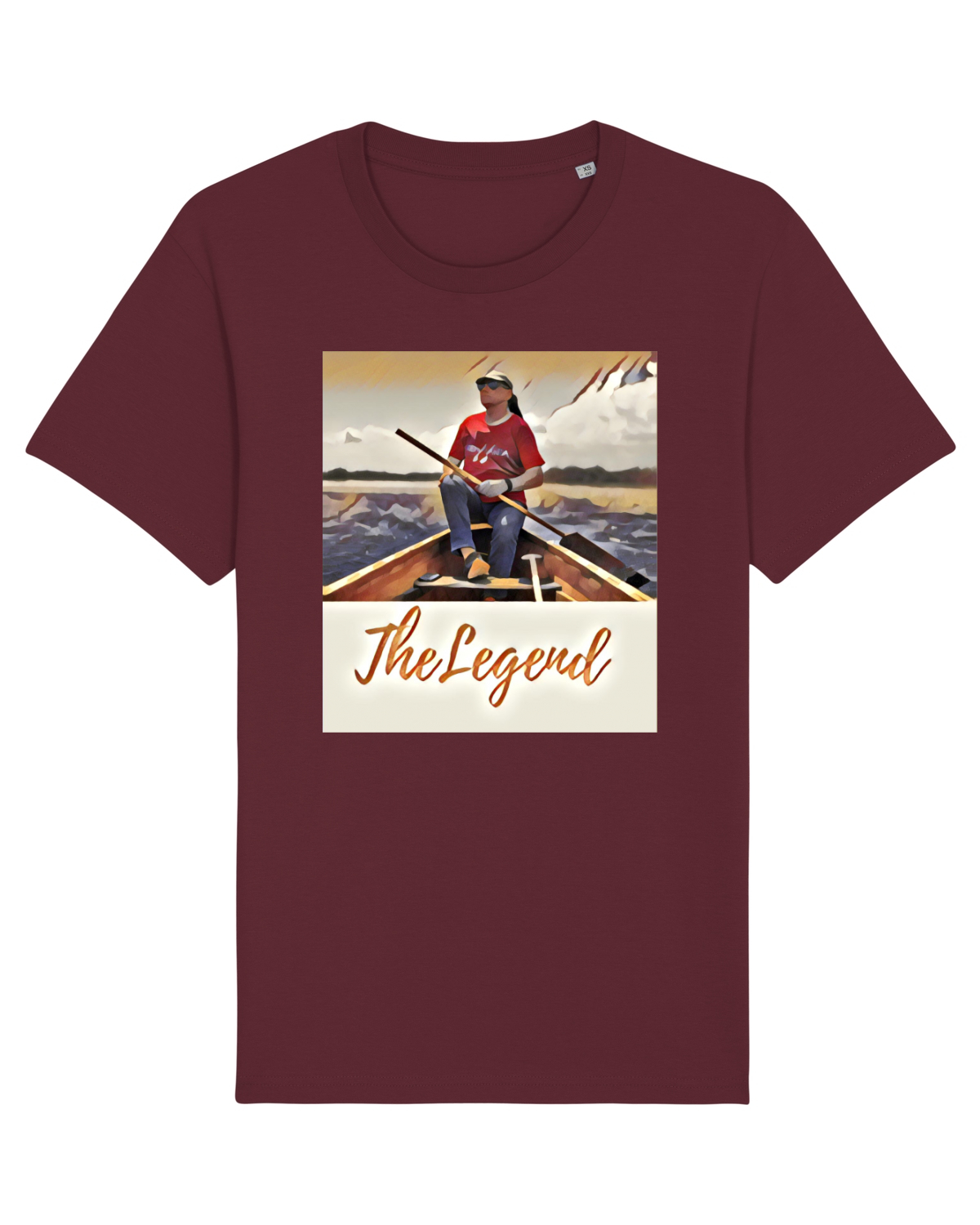 Tricou mânecă scurtă Unisex Rocker Burgundy