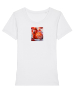 MrFlamingo Tricou mânecă scurtă guler larg fitted Damă Expresser
