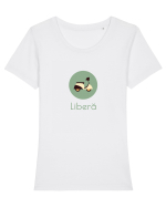 Liberă Tricou mânecă scurtă guler larg fitted Damă Expresser