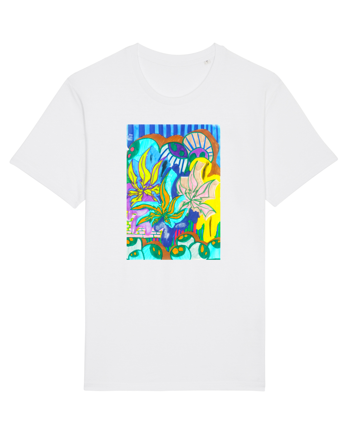Tricou mânecă scurtă Unisex Rocker White