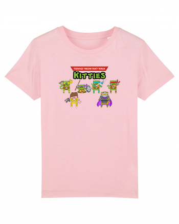 Teenage Meow-Tant Ninja Kitties Cotton Pink