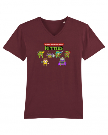 Teenage Meow-Tant Ninja Kitties Burgundy