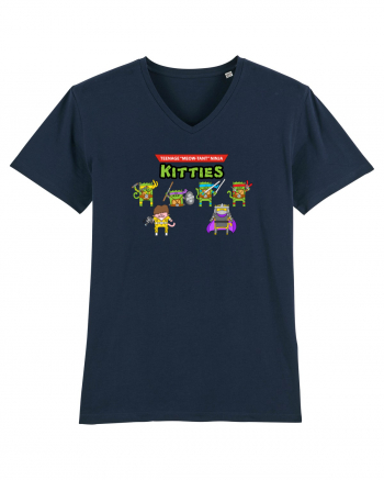 Teenage Meow-Tant Ninja Kitties French Navy