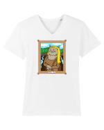 MEOW-conda color Tricou mânecă scurtă guler V Bărbat Presenter
